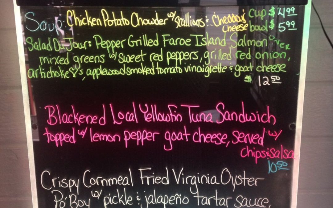 Lunch Specials 1/22/17
