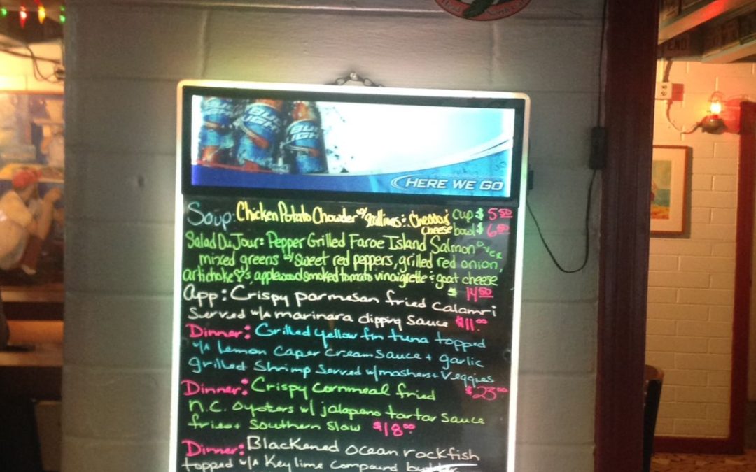 Dinner specials 1-22-17