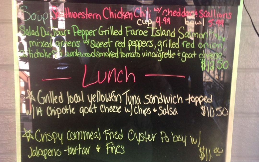 Lunch Specials 1/28/17