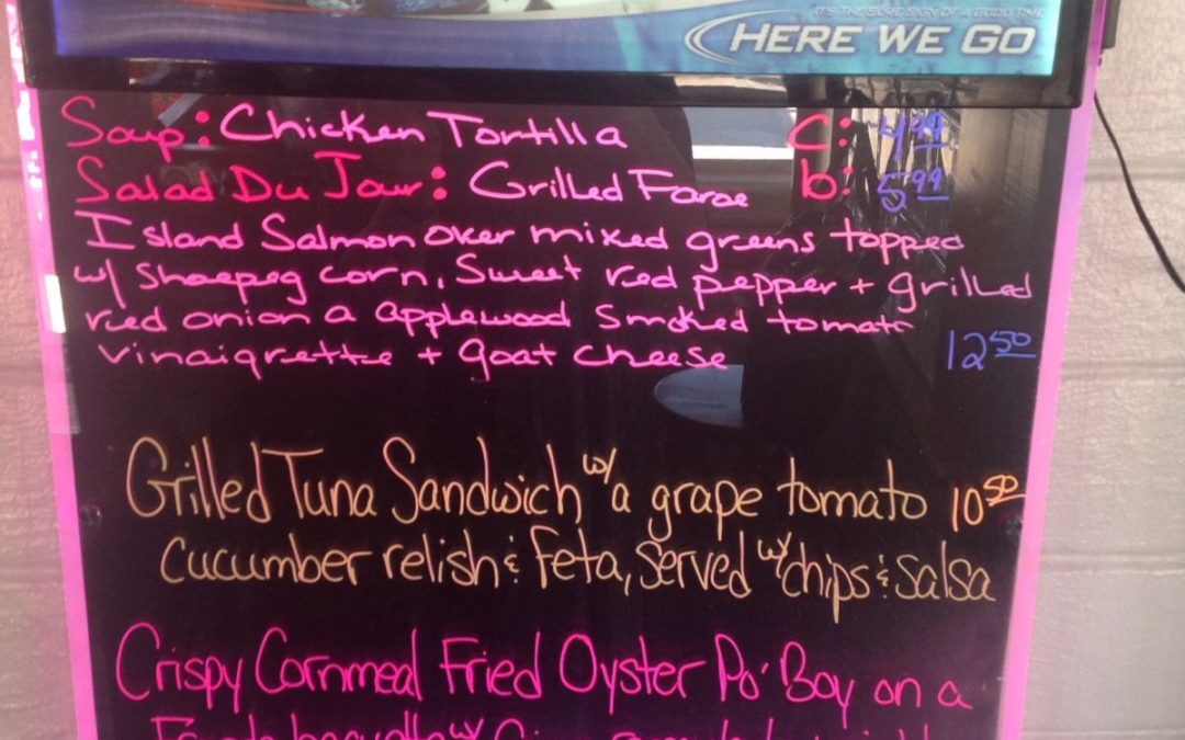 Lunch Specials 3/3/17