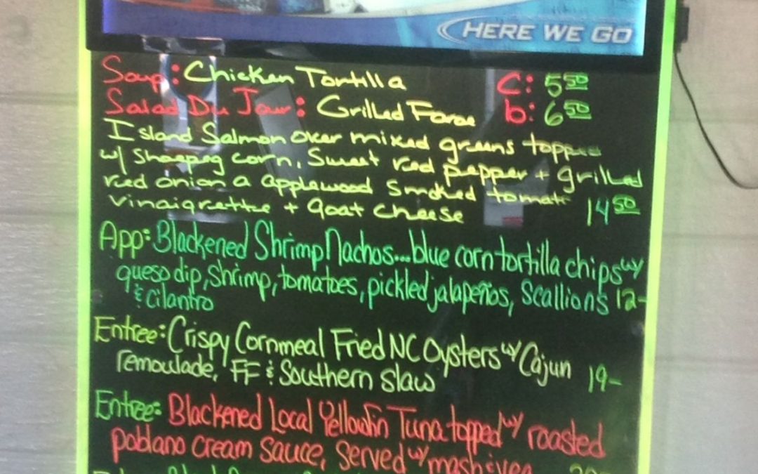 Dinner Specials 3-5-17