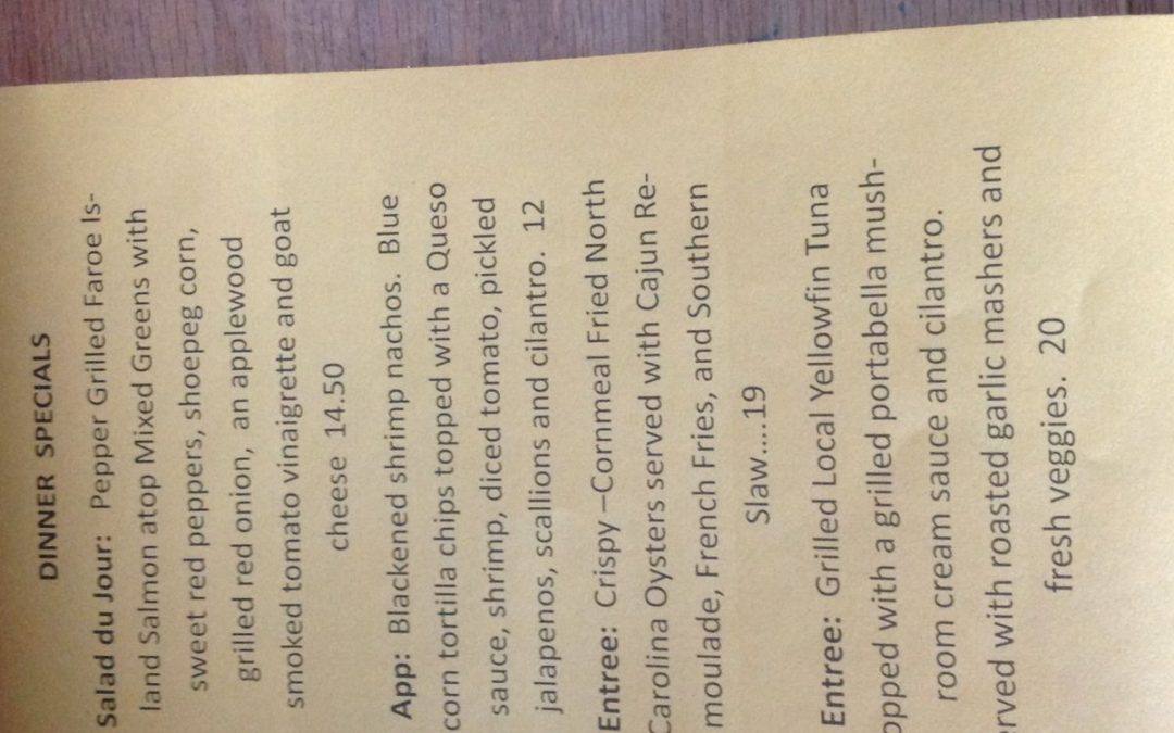 Specials 3-8-17