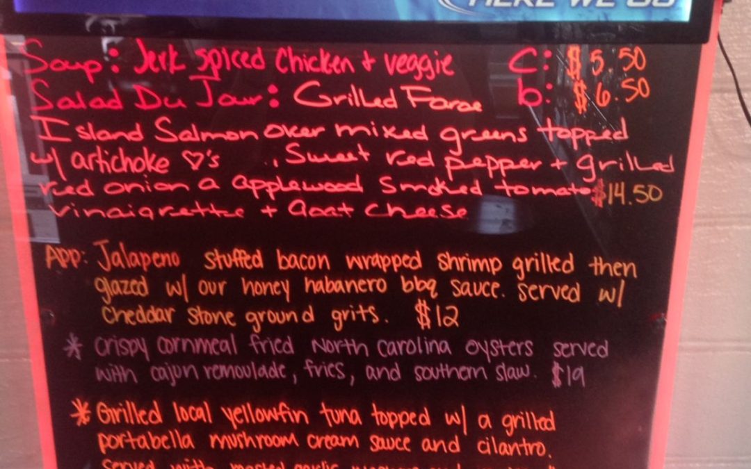Dinner Specials 3/9/17