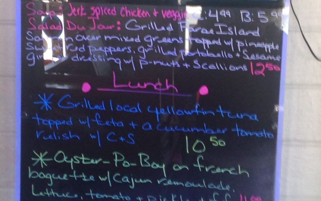 Lunch Specials 3-11-17