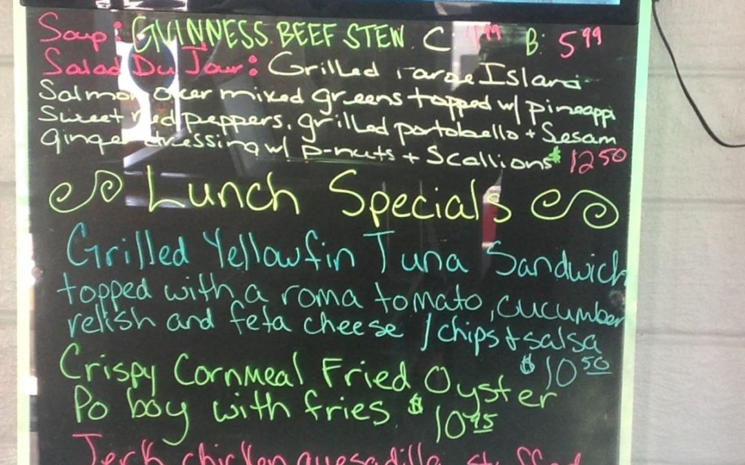 Lunch Specials 3-15-17