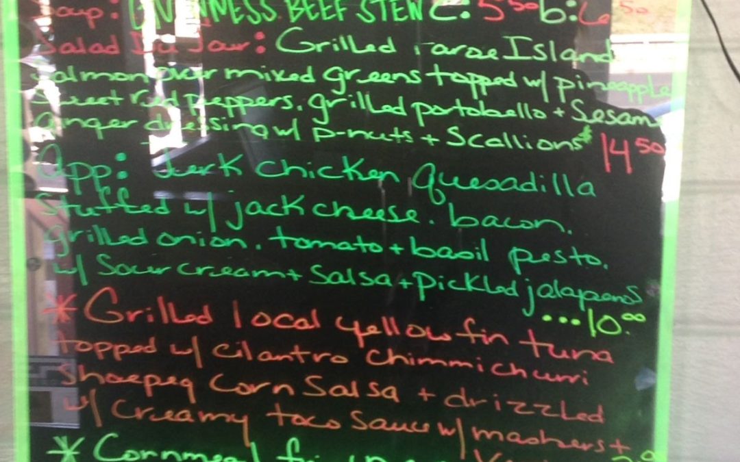 Dinner Specials 3-15-17