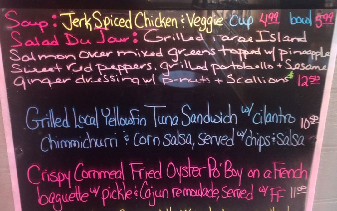 Lunch Specials 3/16/17