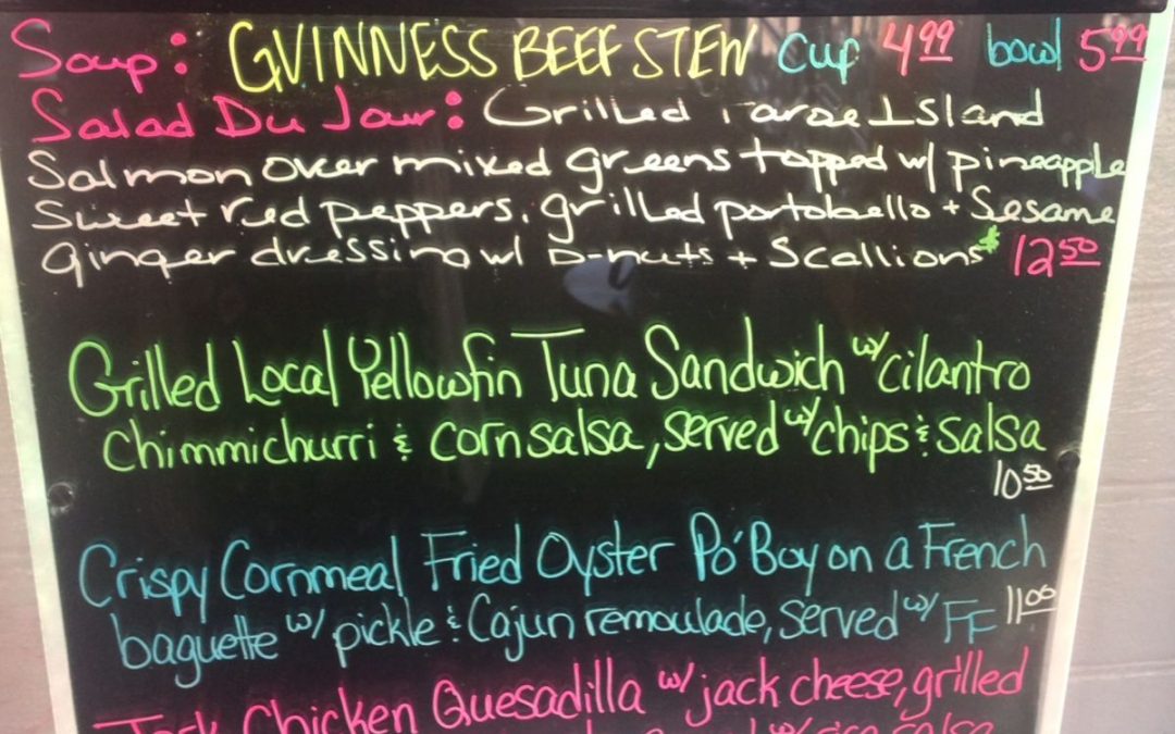 Lunch Specials 3/17/17