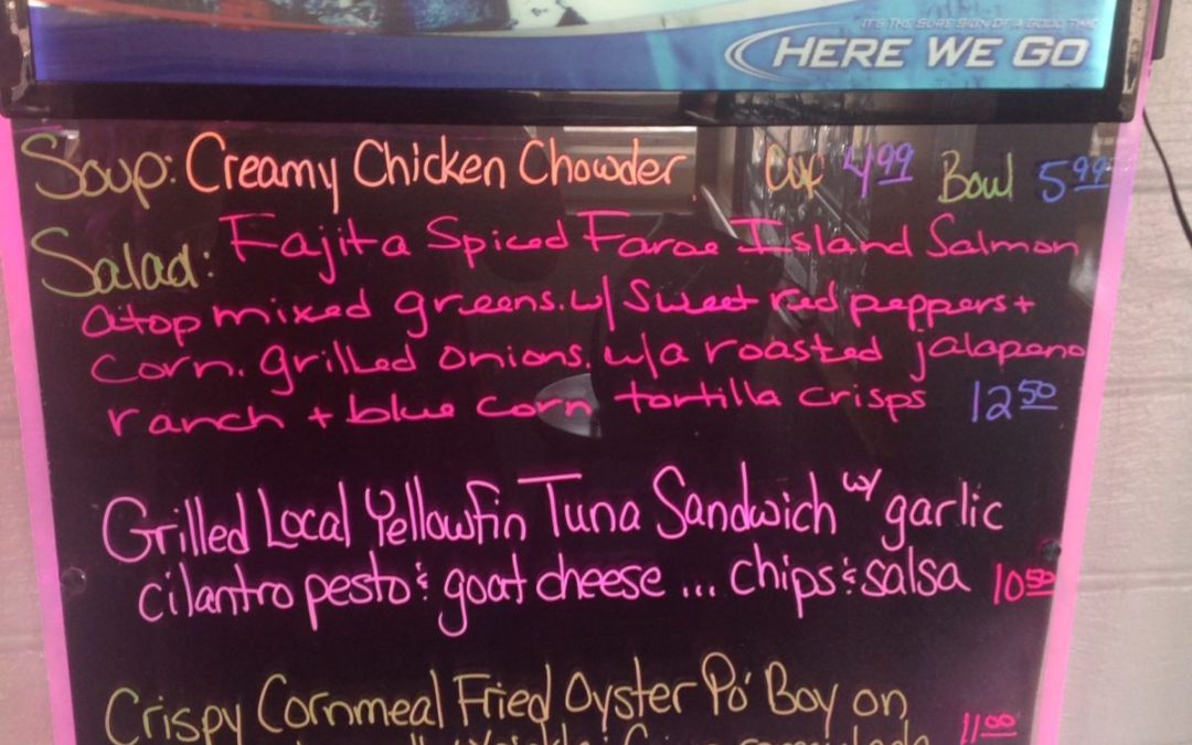 Lunch Specials 3/26/17