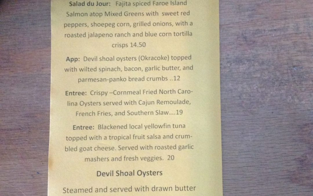 Dinner Specials 3/31/17