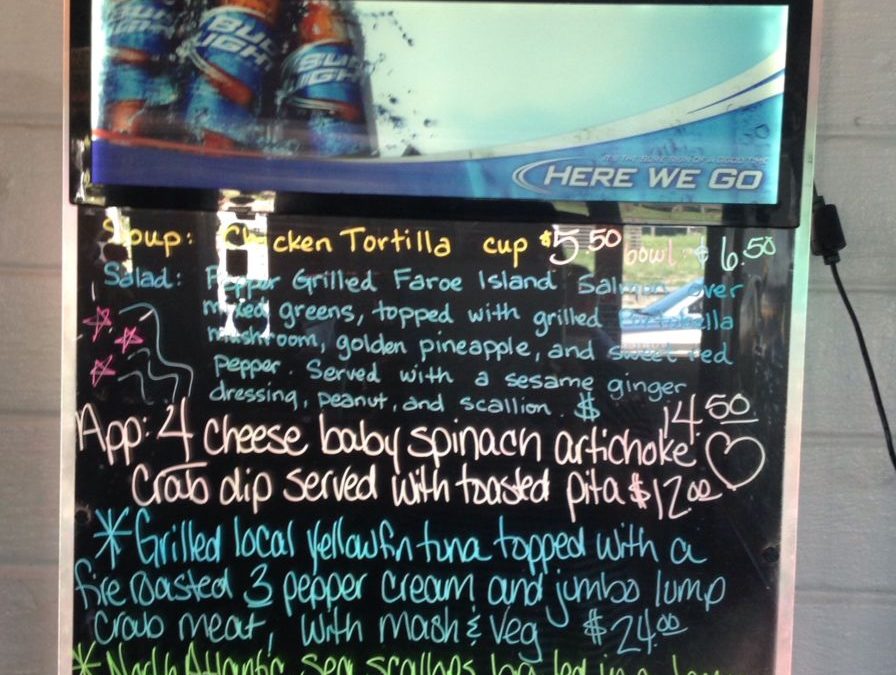 Dinner Specials 7/09/2017