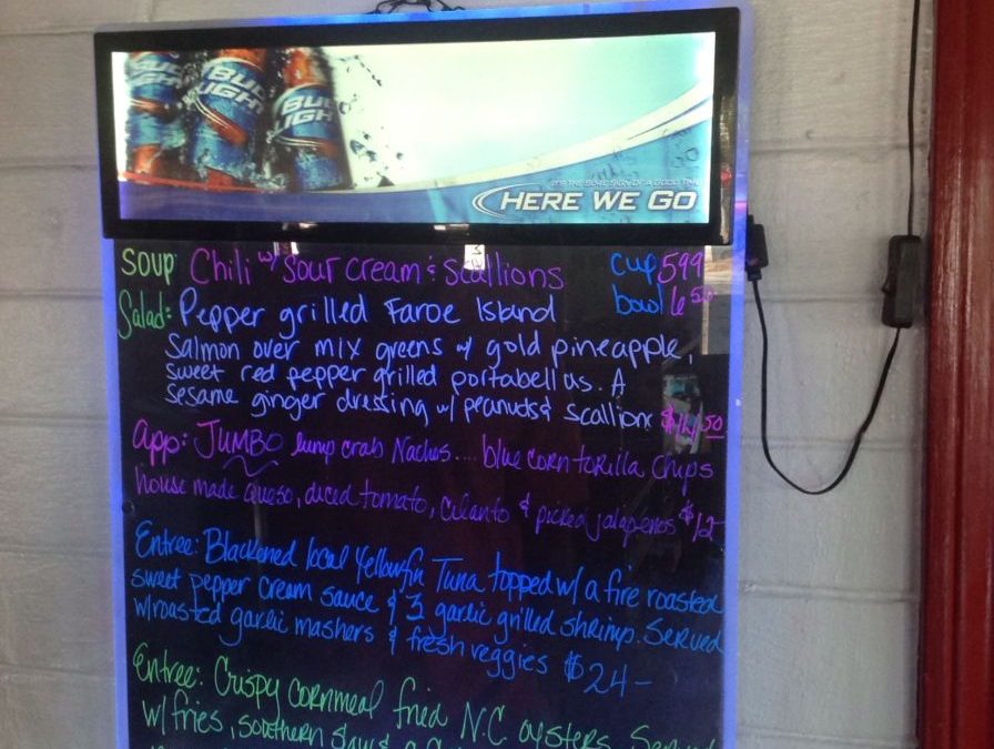 Dinner Specials 10/08/2017