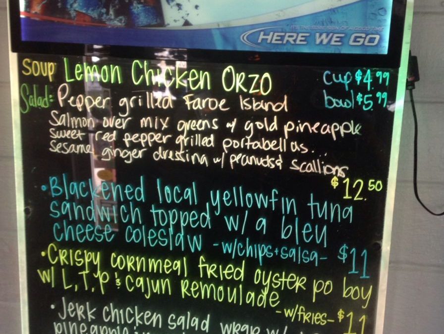Lunch Specials 10/13/2017