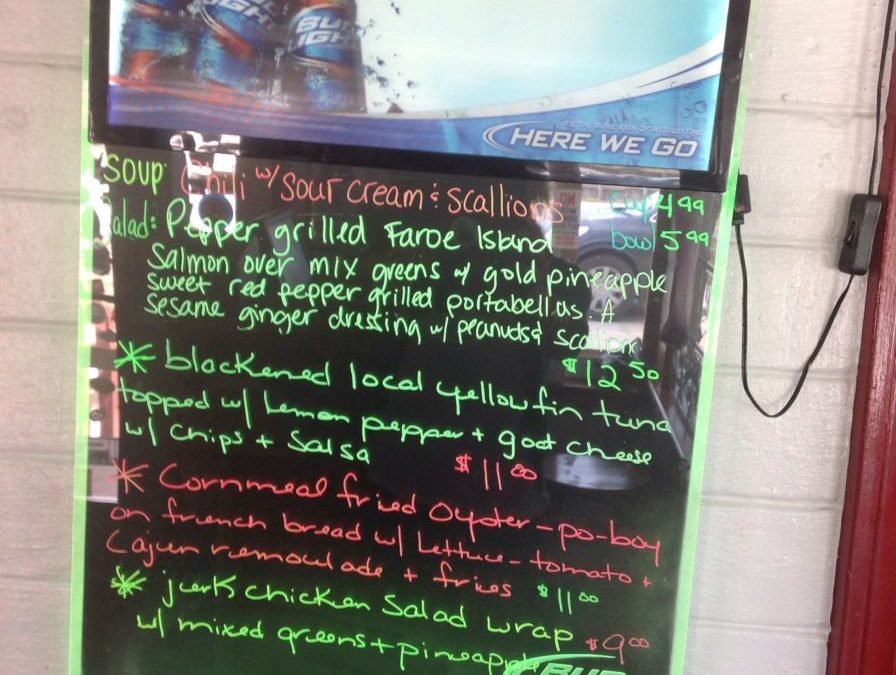 Lunch Specials 10/09/2017