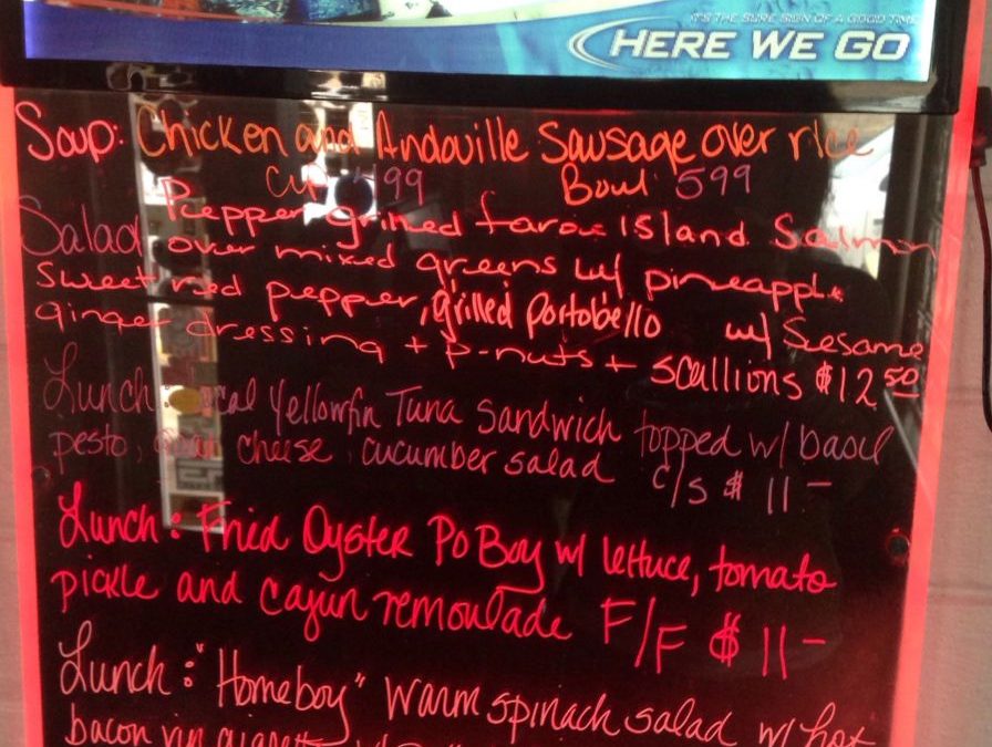 Lunch Specials 2/19/2018