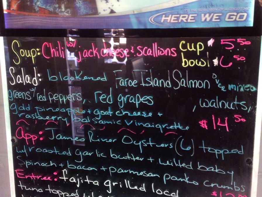 Dinner Specials 2/5/2018