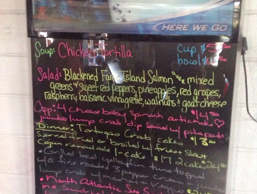 Dinner Specials 8/17/2018