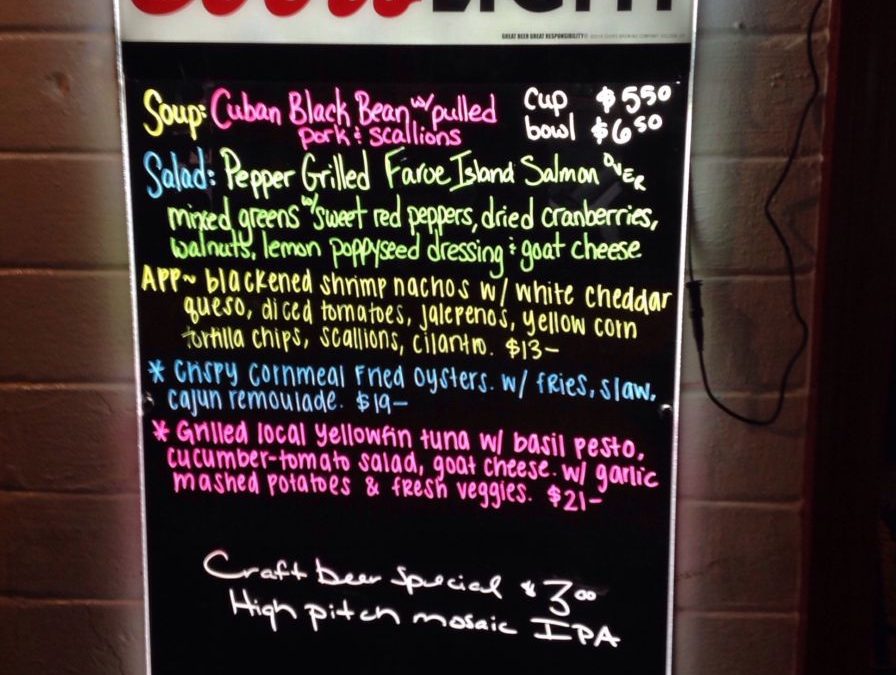 Dinner Specials 1/2/2019