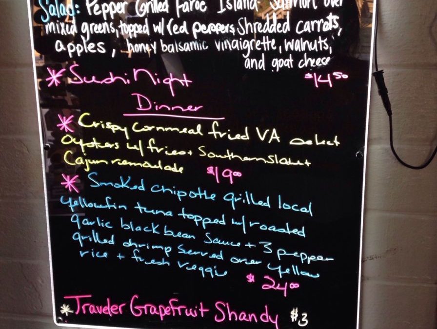 Dinner Specials 1/9/2019