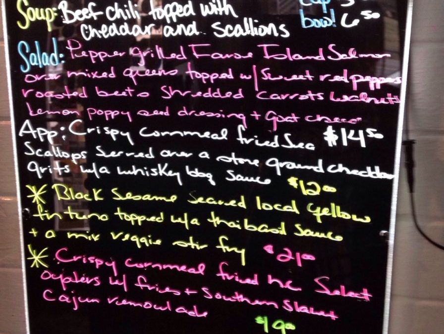 Dinner Specials 1/28/2019