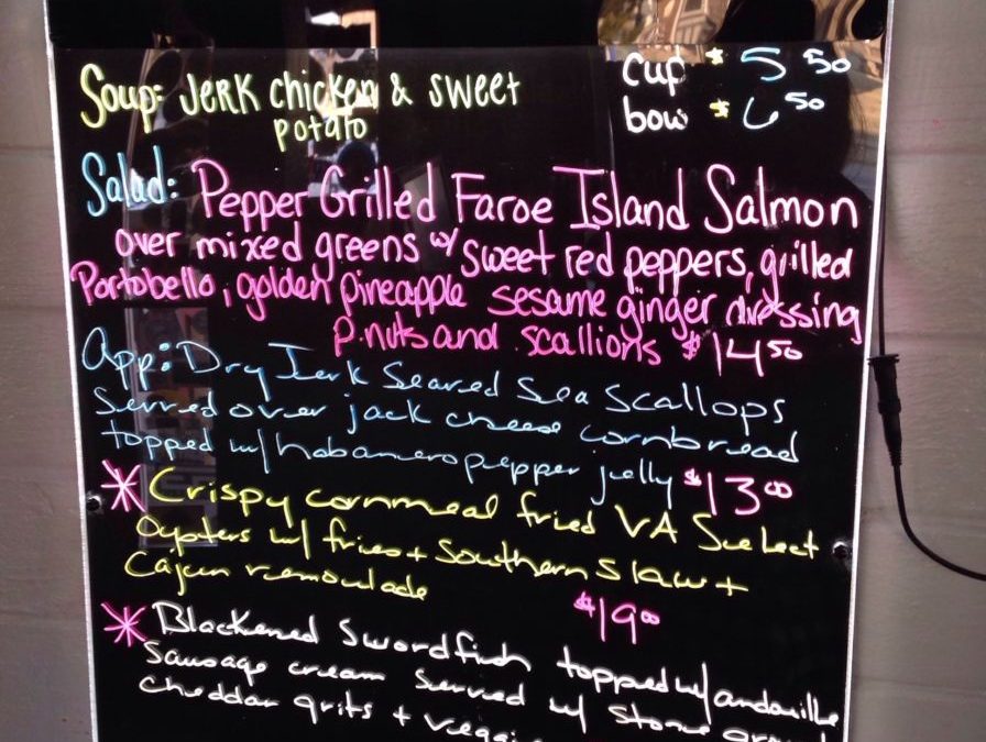 Dinner Specials 1/18/2019