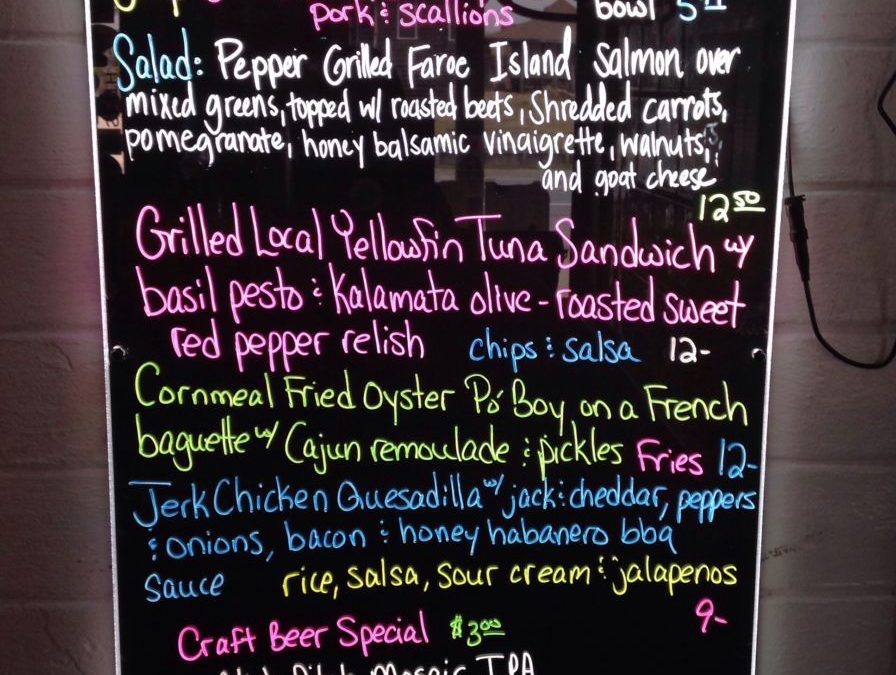 Lunch Specials 1-3-18