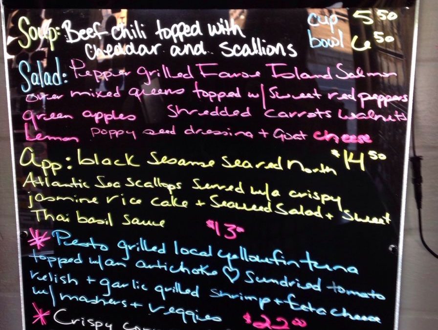Dinner Specials 2/1/2019