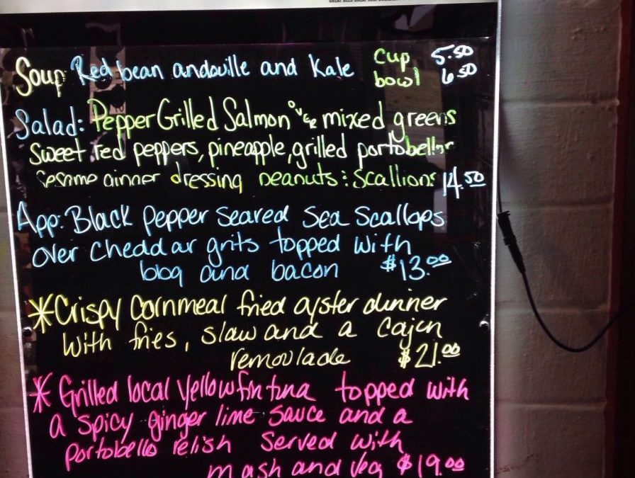 Dinner Specials 3/9/2019