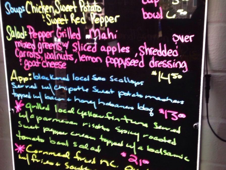 Dinner Specials 3/25/2019