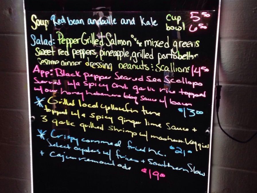 Dinner Specials 3/8/2019