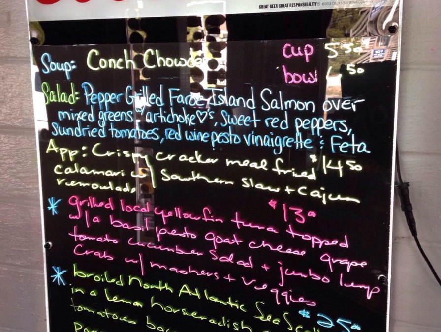 Dinner Specials 4/30/2019