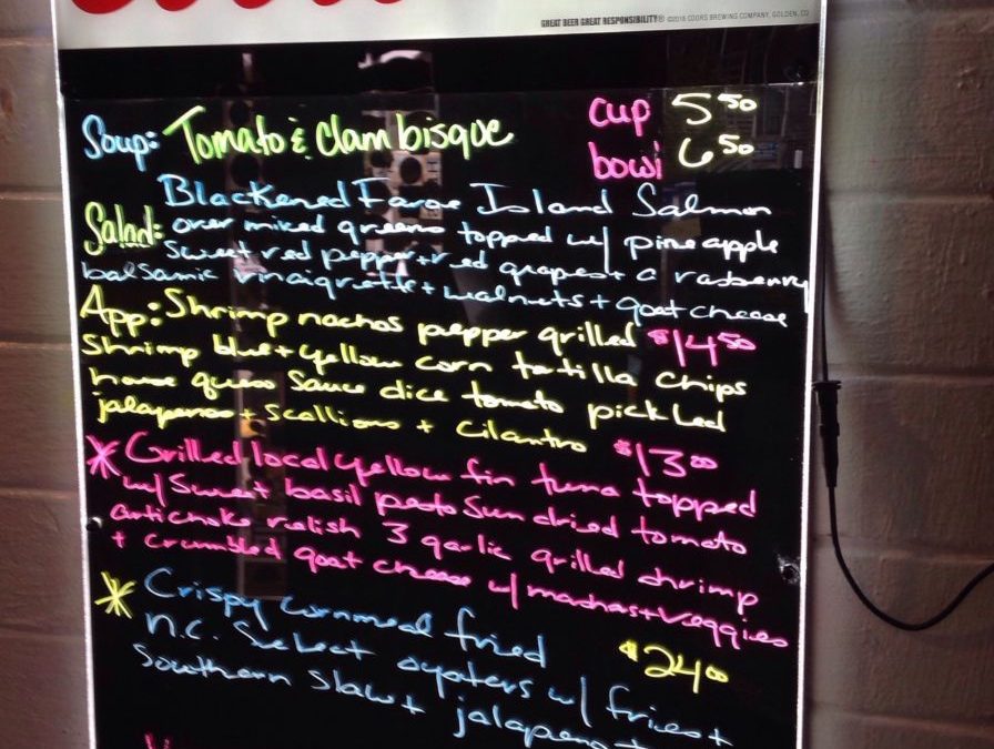 Dinner Specials 4/5/2019