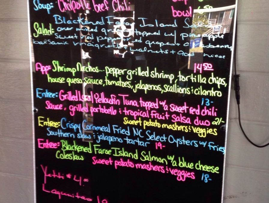 Dinner Specials 4/9/2019