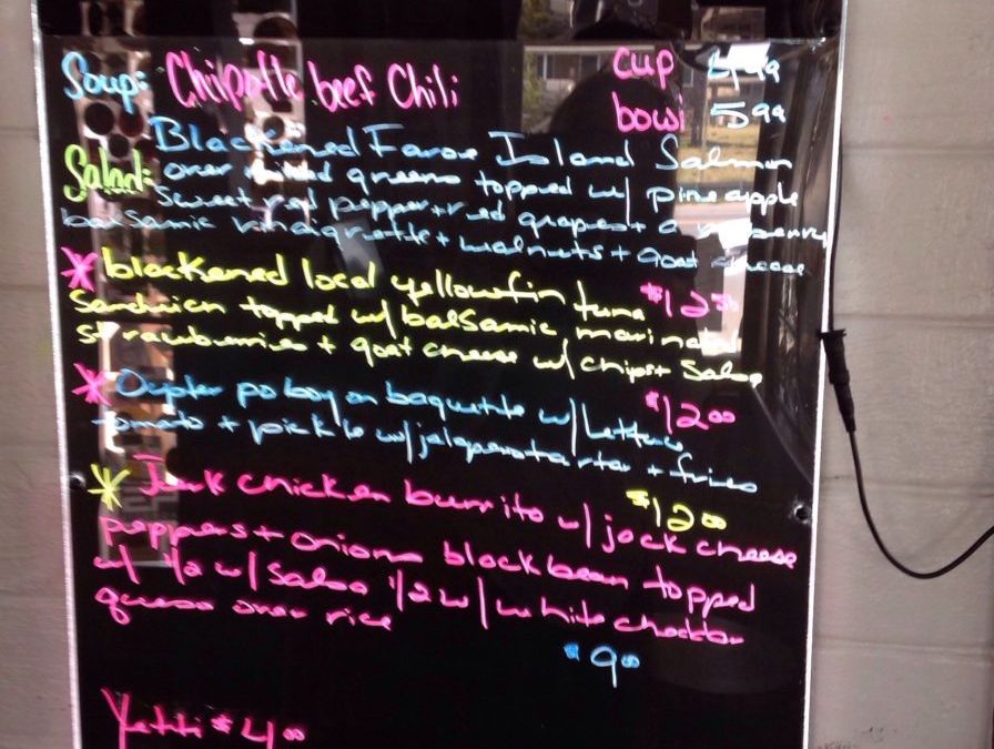Lunch Specials 4/8/2019