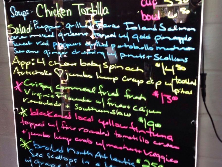 Dinner Specials 4/20/2019