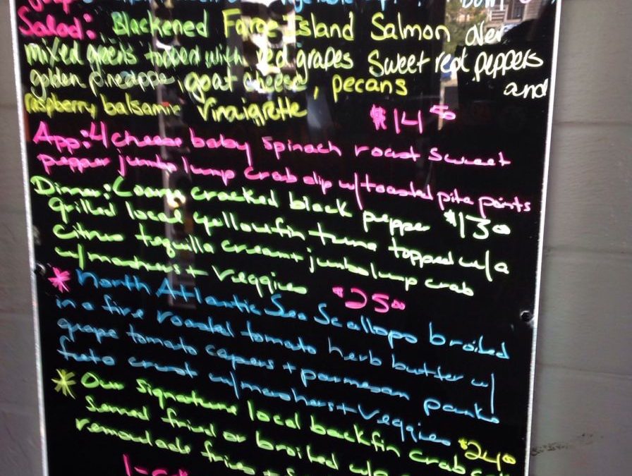 Dinner  Specials 6/21/2019