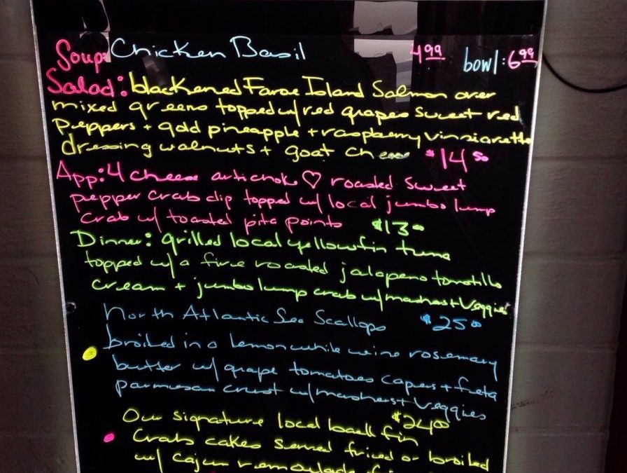 Dinner Specials 7/26/19