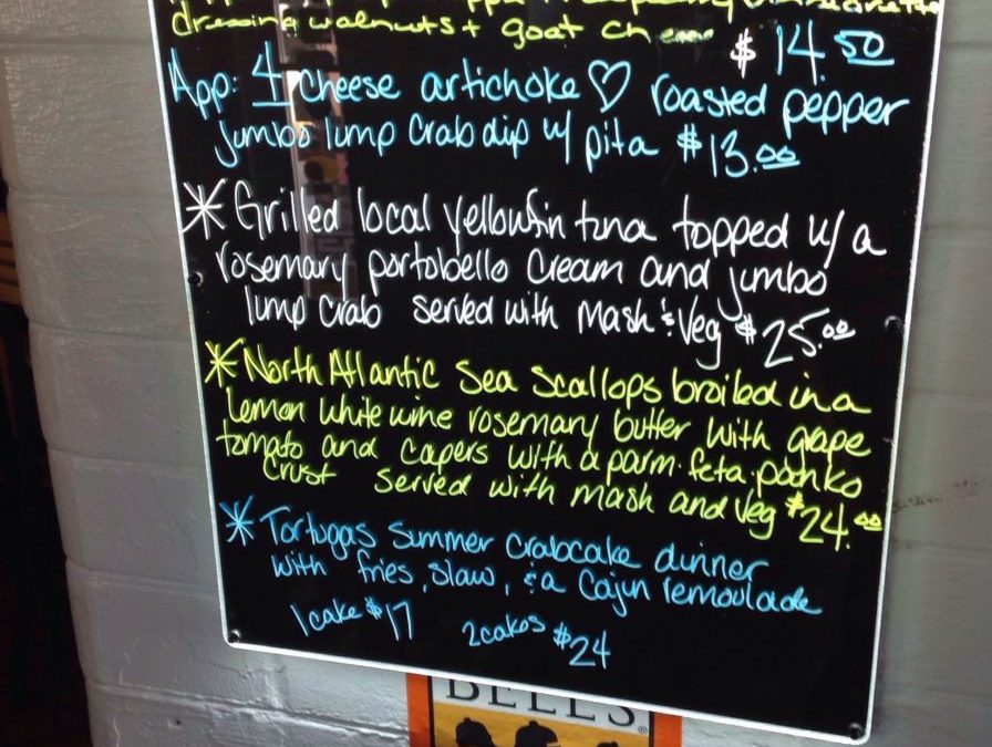 Dinner specials 7/30/19