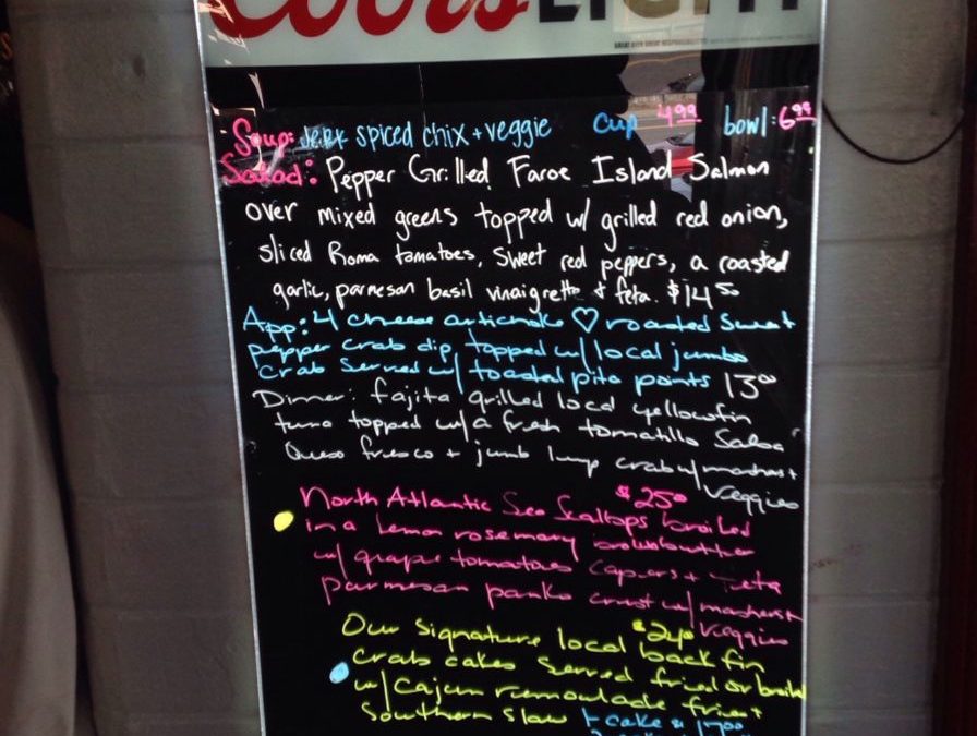 Dinner Specials 8/3/19