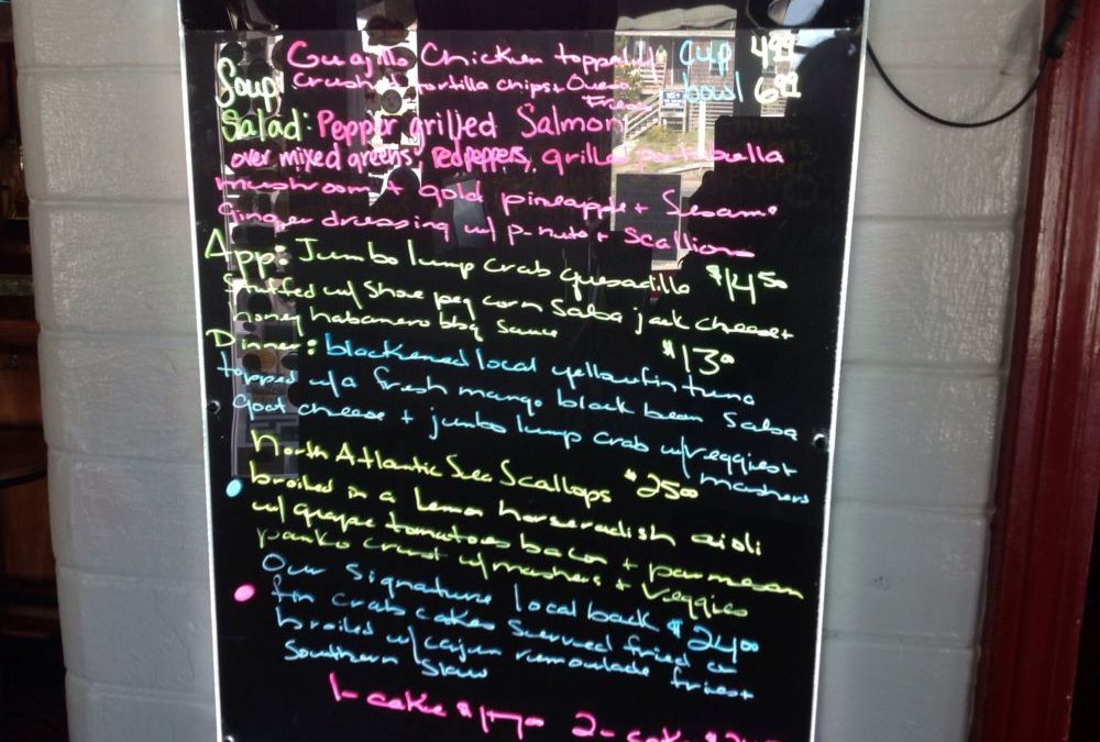 Dinner Specials 9/19/2019