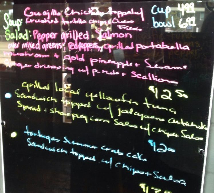 Lunch Specials 9/19/2019