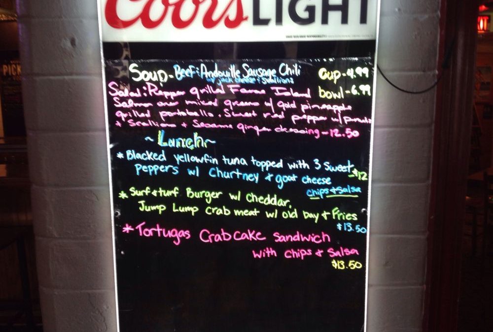 Lunch Specials 10/9/19