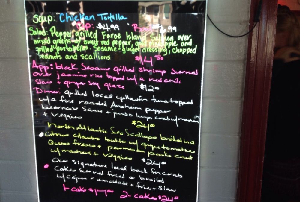 Dinner Specials 11/1/2019