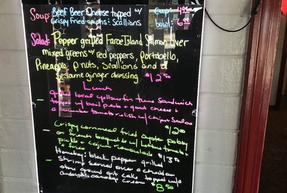 Lunch Specials 1/16/2020
