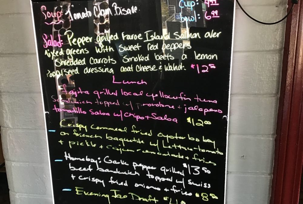Lunch Specials 1/22/2020…
