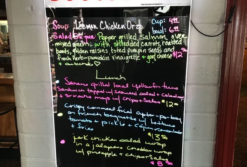 Lunch Specials 1/29/2020