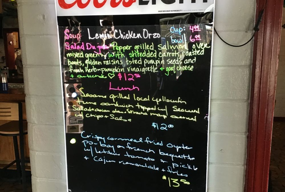 Lunch Specials 1/31/2020