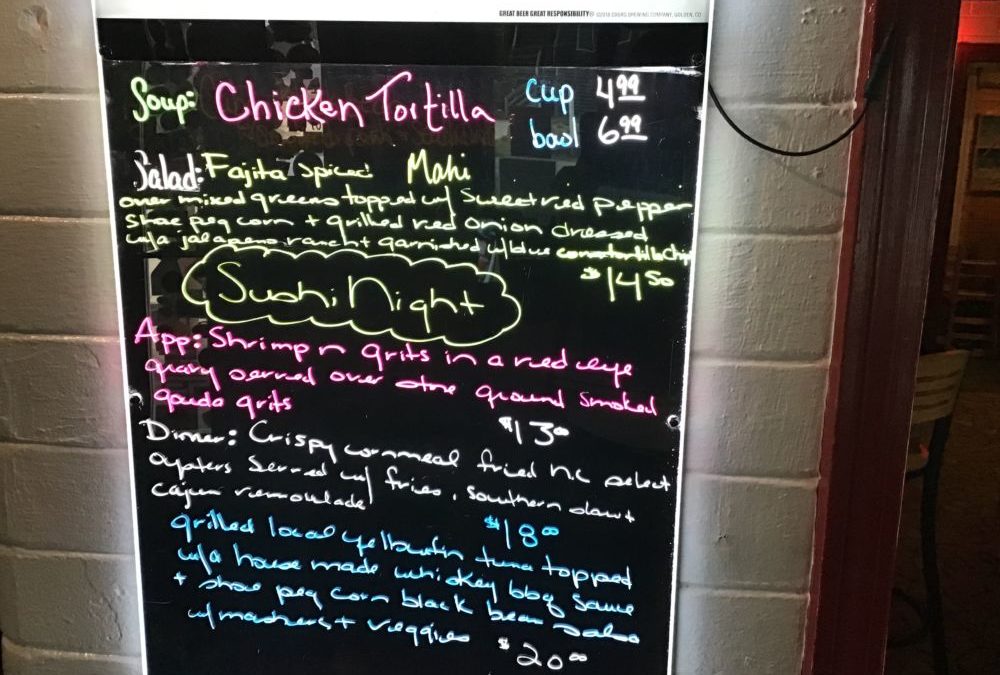 Dinner Specials 2/19/2020