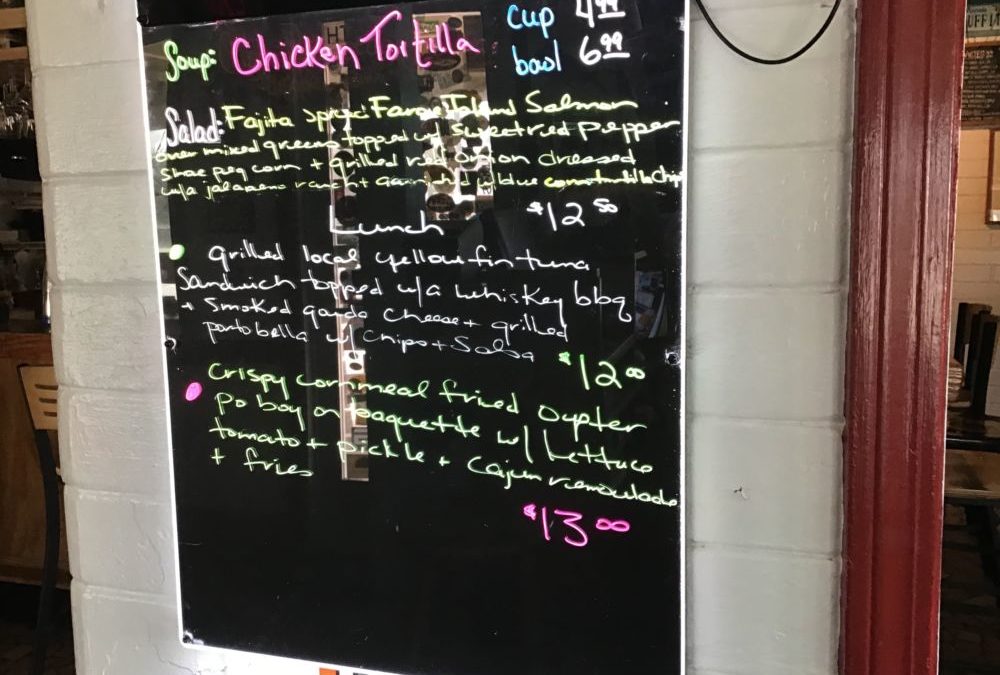 Lunch Specials 2/20/2020