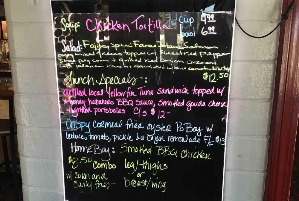 Lunch Specials 2/22/2020